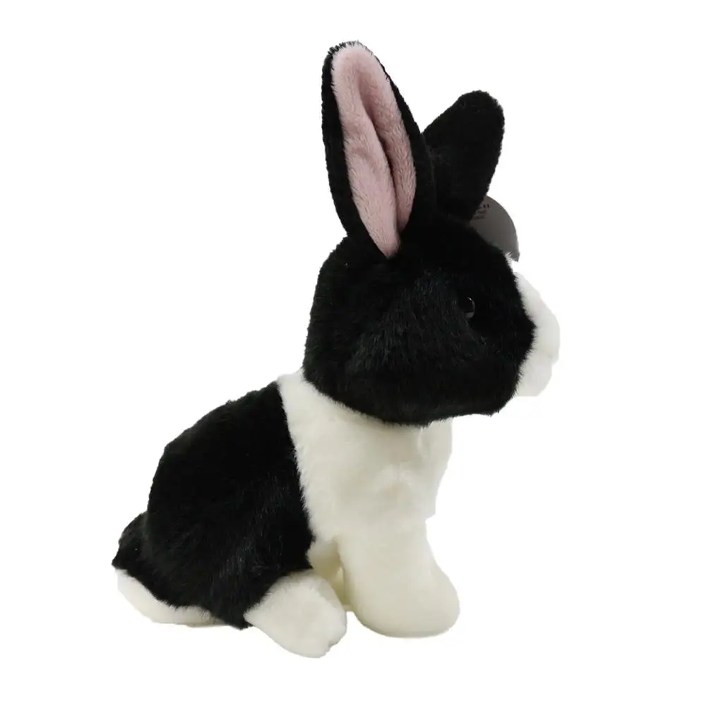 Black rabbit plush toy 18 cm