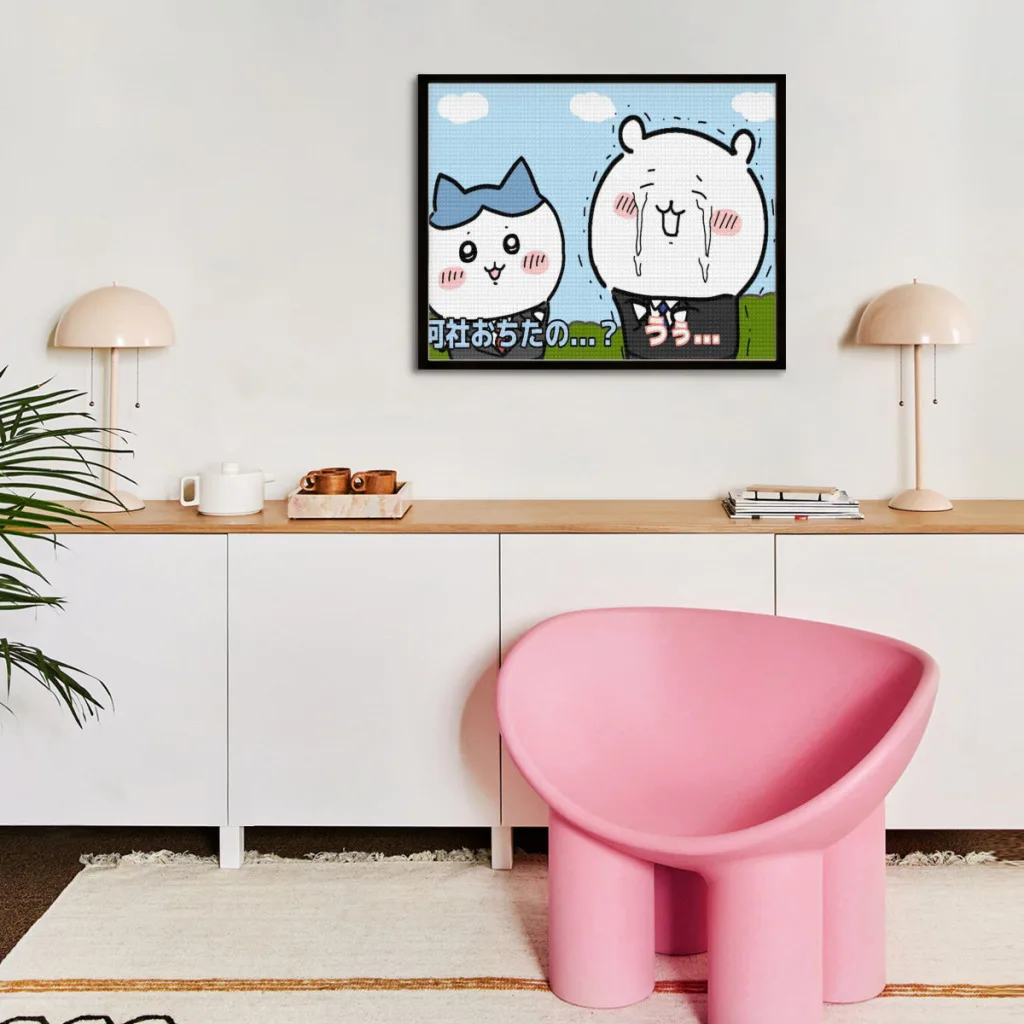 Cartoon Kawaii Cute Chiikawa Diamond Painting   5D Diamond Mosaic Suitable for Children DIY Gift Home Decor