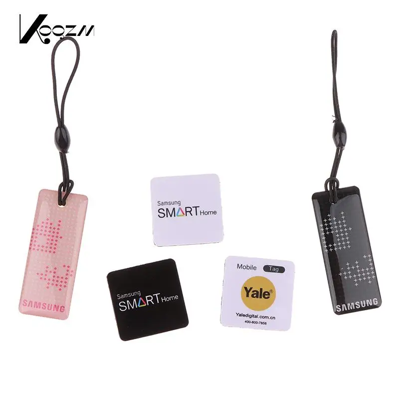 Fingerprint Door Lock NFC RF Stickers Electronic Keychain 13.56MHz IC Card