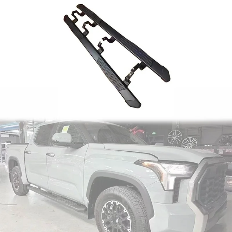 High Quality All Black Aluminum Alloy Sports Side Step Running Board 2PCS Easy Screw Fixing Auto Exterior Modification Parts view 3