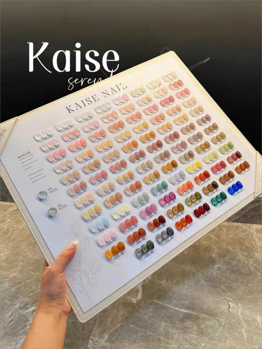 KAISE Mismatched Transparent color 96 colors Nail gel set 2024 New Fashion Nail art kit Nail salon Hot sale Non-toxic Uv gel