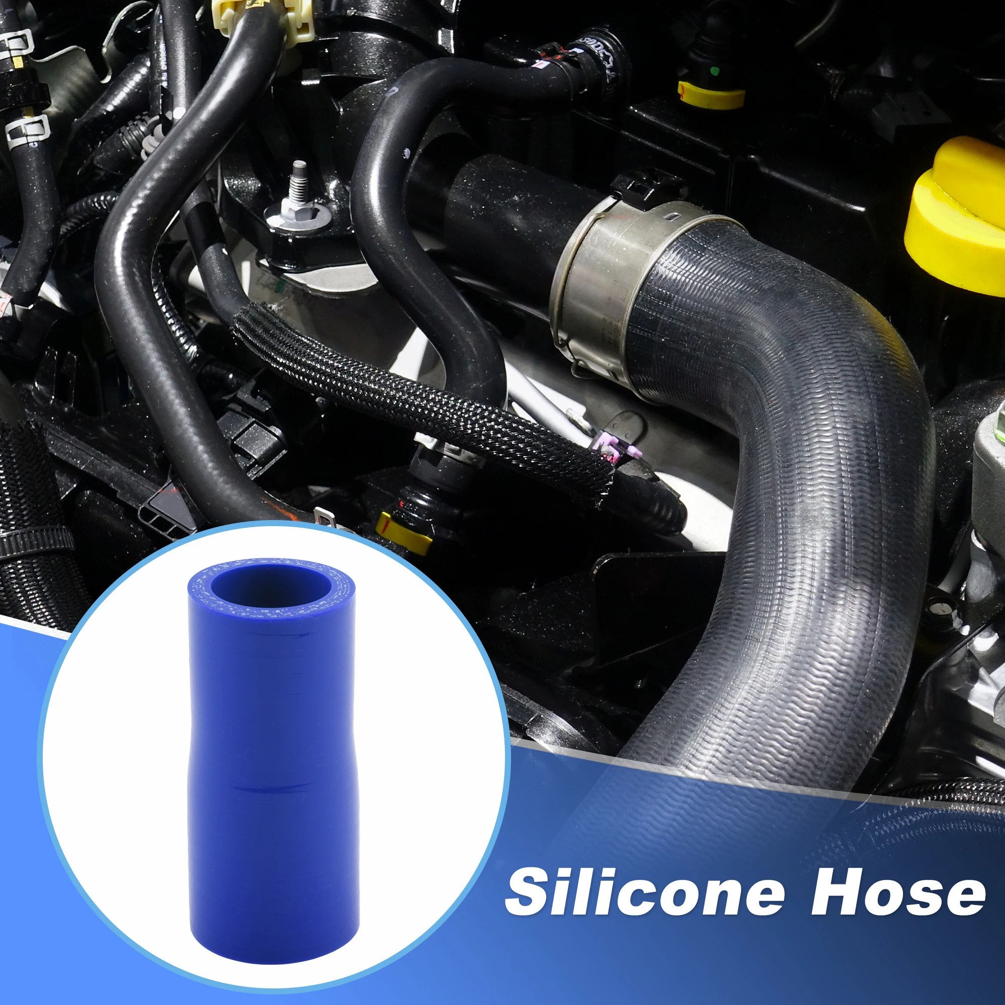 UXCELL Car Auto Silicone Heater Hose Radiator Coolant Hose 0 Degree 76mm Length 23-25 63-41 35-32 63-38 54-51 60-55 95-63mm ID