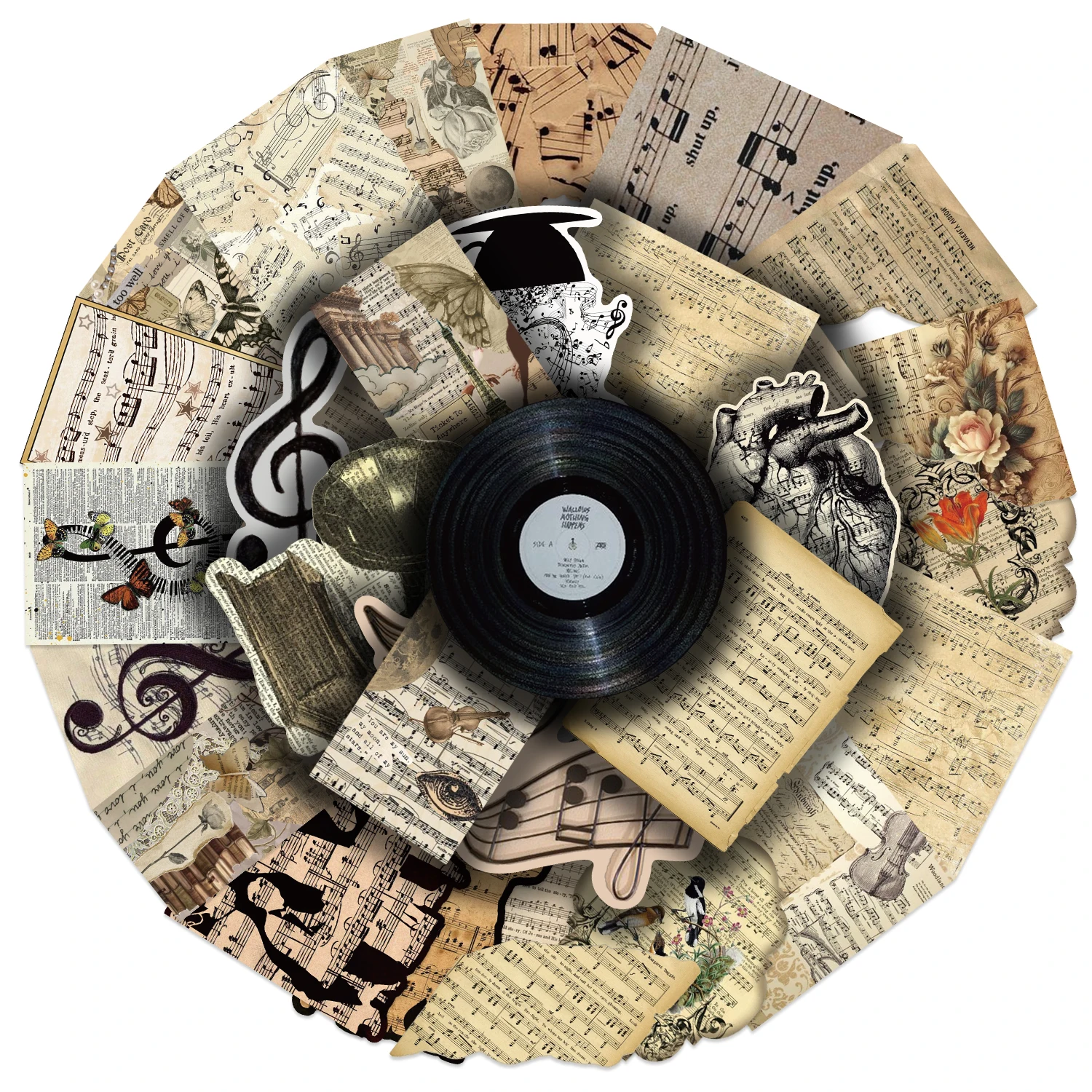 30 Stück Retro-Konzert-Graffiti-Aufkleber, Vinyl-Aufkleber für Laptops, Gitarren, Notebooks, Koffer und Skateboards