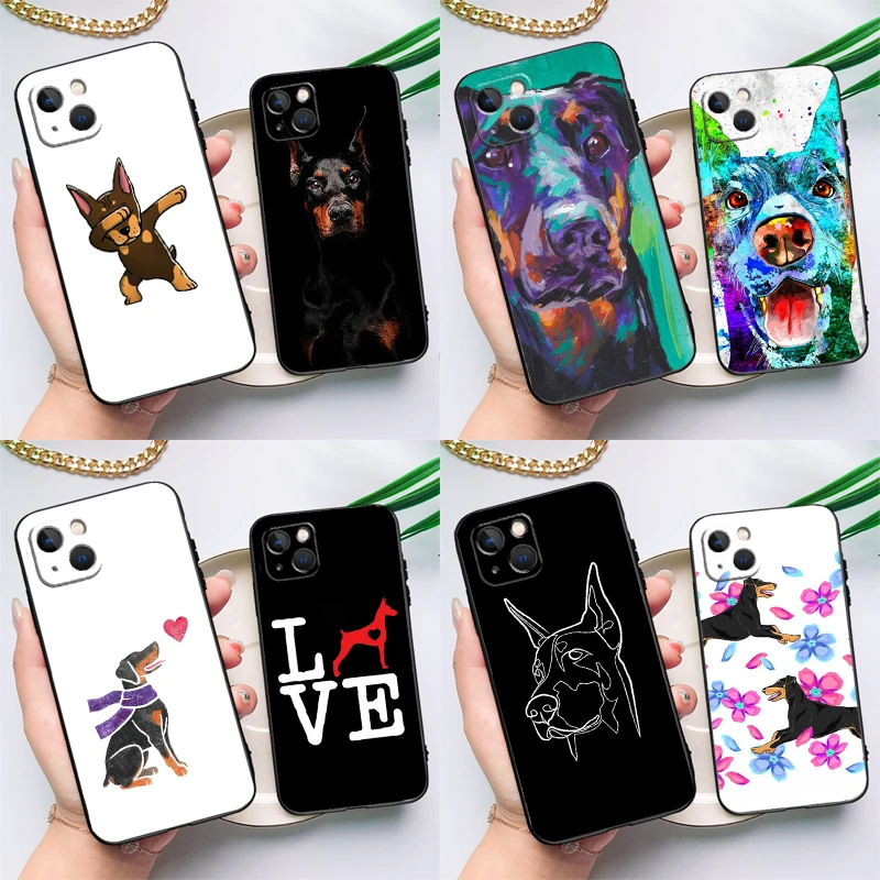 Doberman Pinscher Dog Case For Samsung Galaxy S25 S26 Ultra S21 S22 S20 S23 S24 Ultra Plus S10 S25 FE Cover Funda