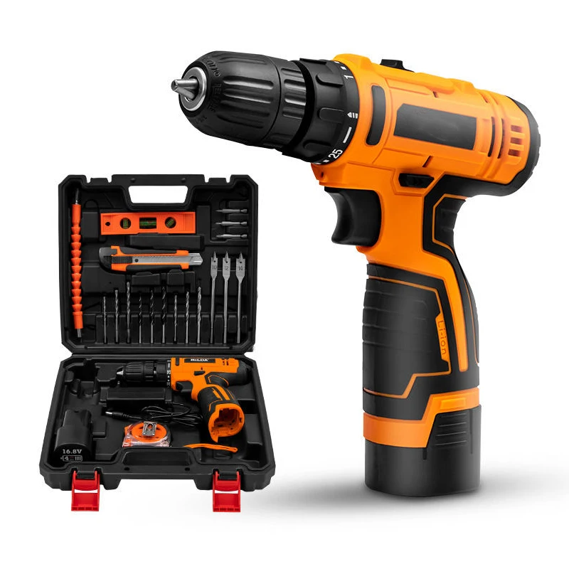 Wholesale Power Tools12V 21V Rechargeable Lithium Battery Electric Cordless Mini Drill