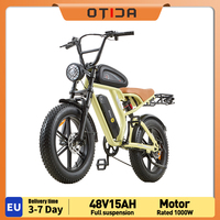 OTIDA H1 20Inch Electric Bike 1000W 45KM/H Mountain Ebike 48V15AH Lithium Battery 4.0 Fat Tire Electric Motorcycle For Adults