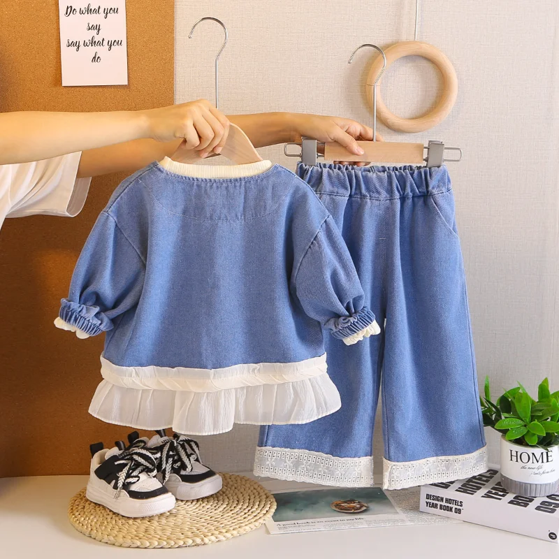 

New Spring Autumn Baby Girls Clothes Set Children Jacket T-Shirt Pants 3Pcs/Sets Kids Clothing Infant Costume Toddler Tracksuits