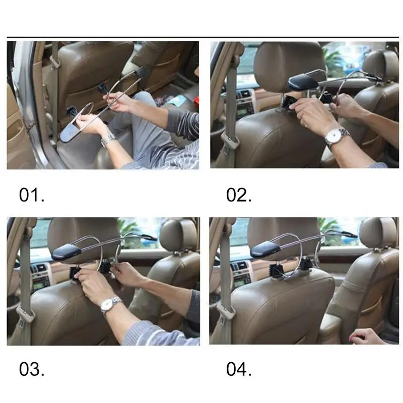 Car Seat Coat Rack Hanger Auto Headrest Coat Rack Vehicle Seat Headrest Back Holder For Jackets Suits Auto Car Accessories