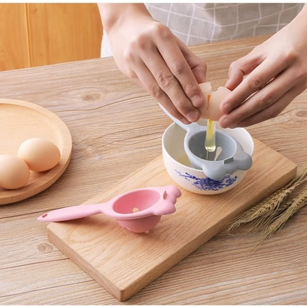 1PC Egg Yolk Separator Divider Plastic Convenient Household Eggs Tool Separates Sieve Cooking Baking Tool Kitchen Accessories
