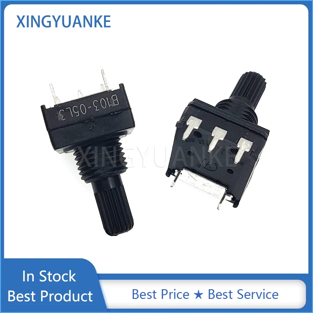 3PCS Carbon Film PC1601-V-B103-M10-P18 B10K B103 Black Original New Welding Machine Potentiometer 5Pin Shaft Length 18MM