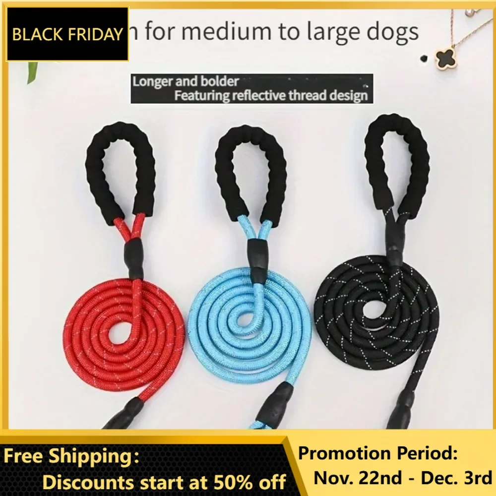 dog tow rope Leash Explosion Proof Punch P Leash Retractable Dogs Walker Dog Training Chain Small Medium Large  Leash