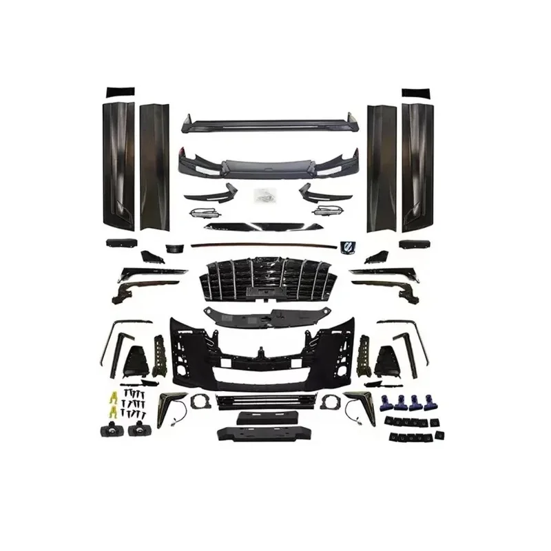 

High Quality Body Kit Front and Rear Bumper Grille Side Skirts for Alphard 2018-2022 Year to TRD Style Auto Body System