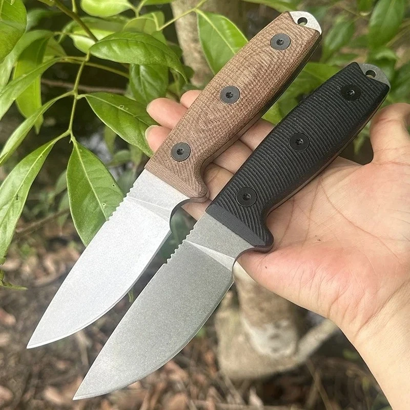 

Новые тактические портативные ножи с рукоятью из зеленого канваса Micarta G10 и лезвием из стали 9Cr18Mov с черным текстурированным порошковым покрытием, модель 4-3D