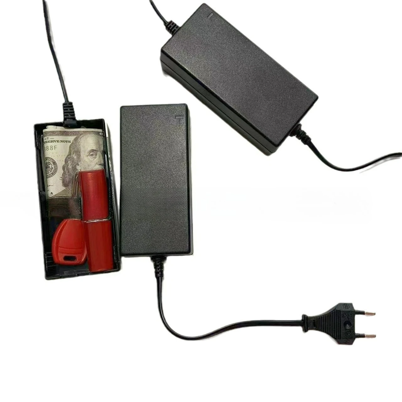 صندوق تخزين مفاتيح شاحن الكمبيوتر المقلد، محول مموه مضاد للسرقة، صندوق تخزين أموال خاص مخفي، صندوق نقود #5