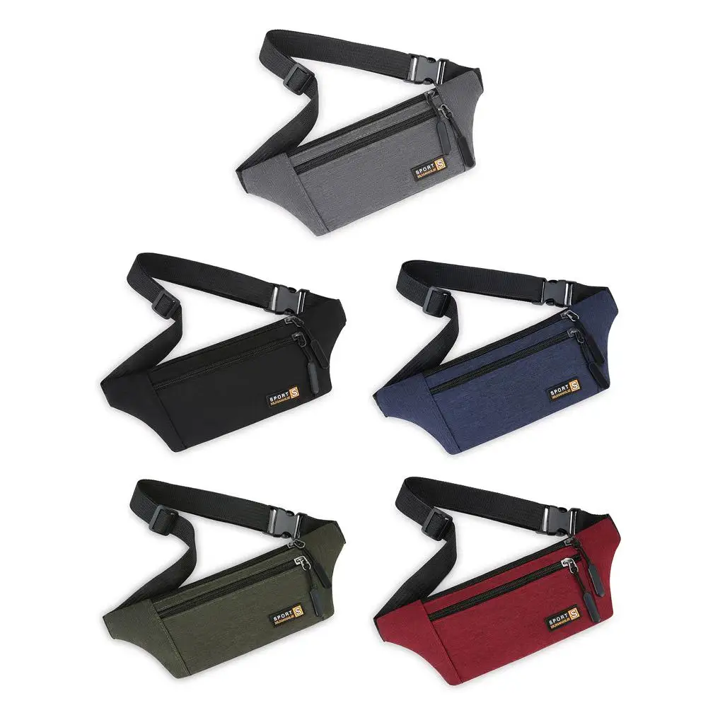 Multifunction Man Waist Bag Nylon Chest Pack for Women Running Belt Sports Bag Moblie Phone Bags Pouch Pocket Travel Chest Bag