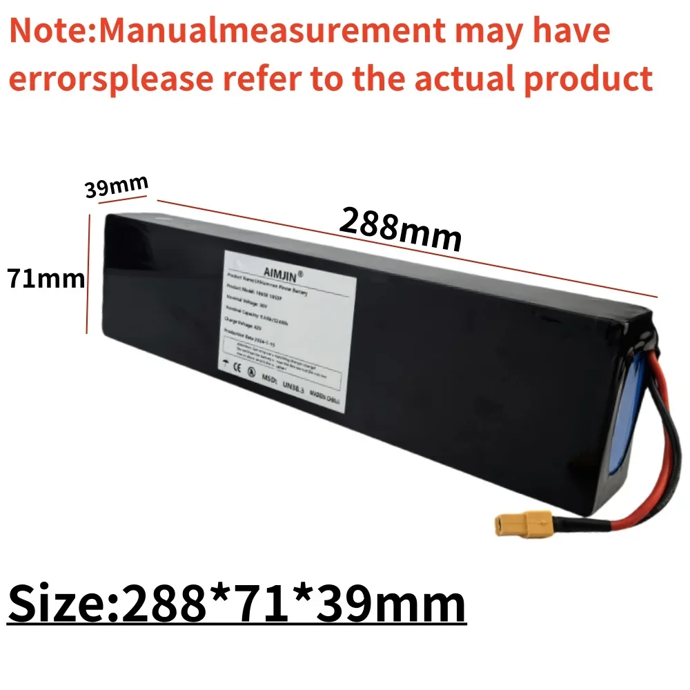 10S3P 36V 9000mAh 18650 rechargeable Lithium Battery Pack For Kugoo S2 / S3 / S4 / M2 Scooter Battery etc accessories with BMS