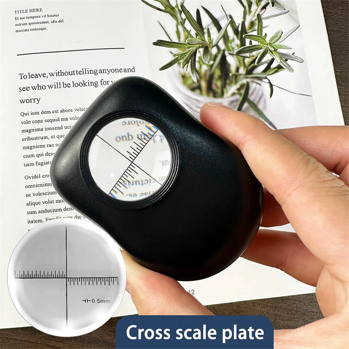 【T330】Lupa de lente de vidro duplo 40X com luzes LED brilhantes (3 modos), lupa de joalheiros portátil para selos de moedas