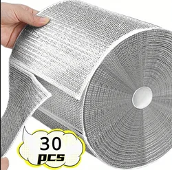 Wholesale Metal Steel Wire Rags Cloth Home Kitchen Pot Pan Dishwashing Double-sided Dishcloth Cleaning Cloths Towel Scrubber Rag