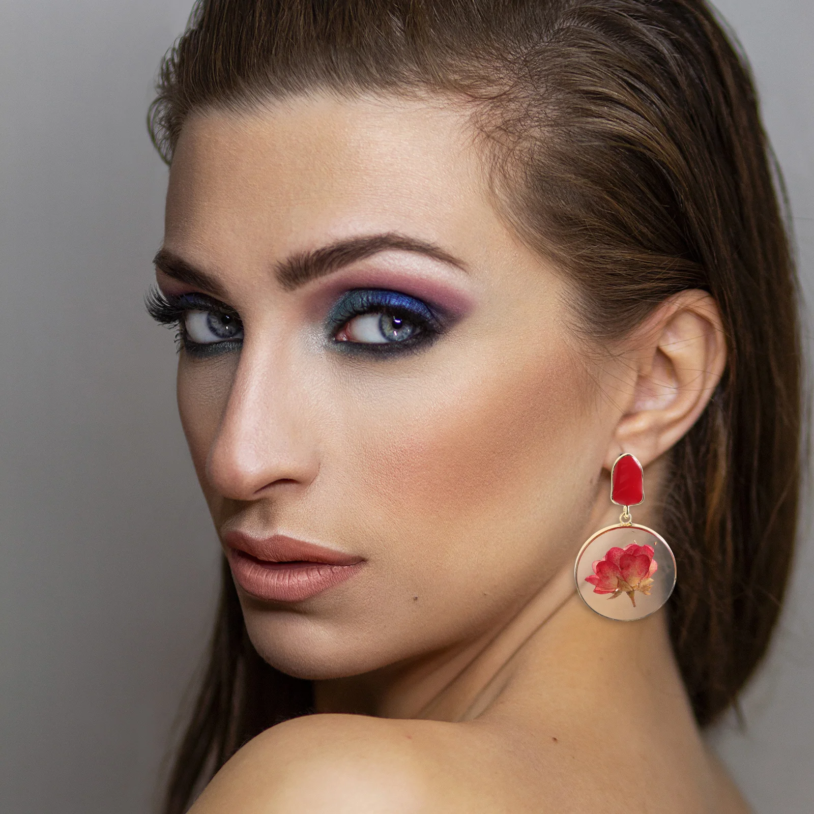 

1Pair Dry Flower Earrings for Women Elegant Lightweight Studs Comfortable Daily Wear Fashion Jewelry Gift for Her