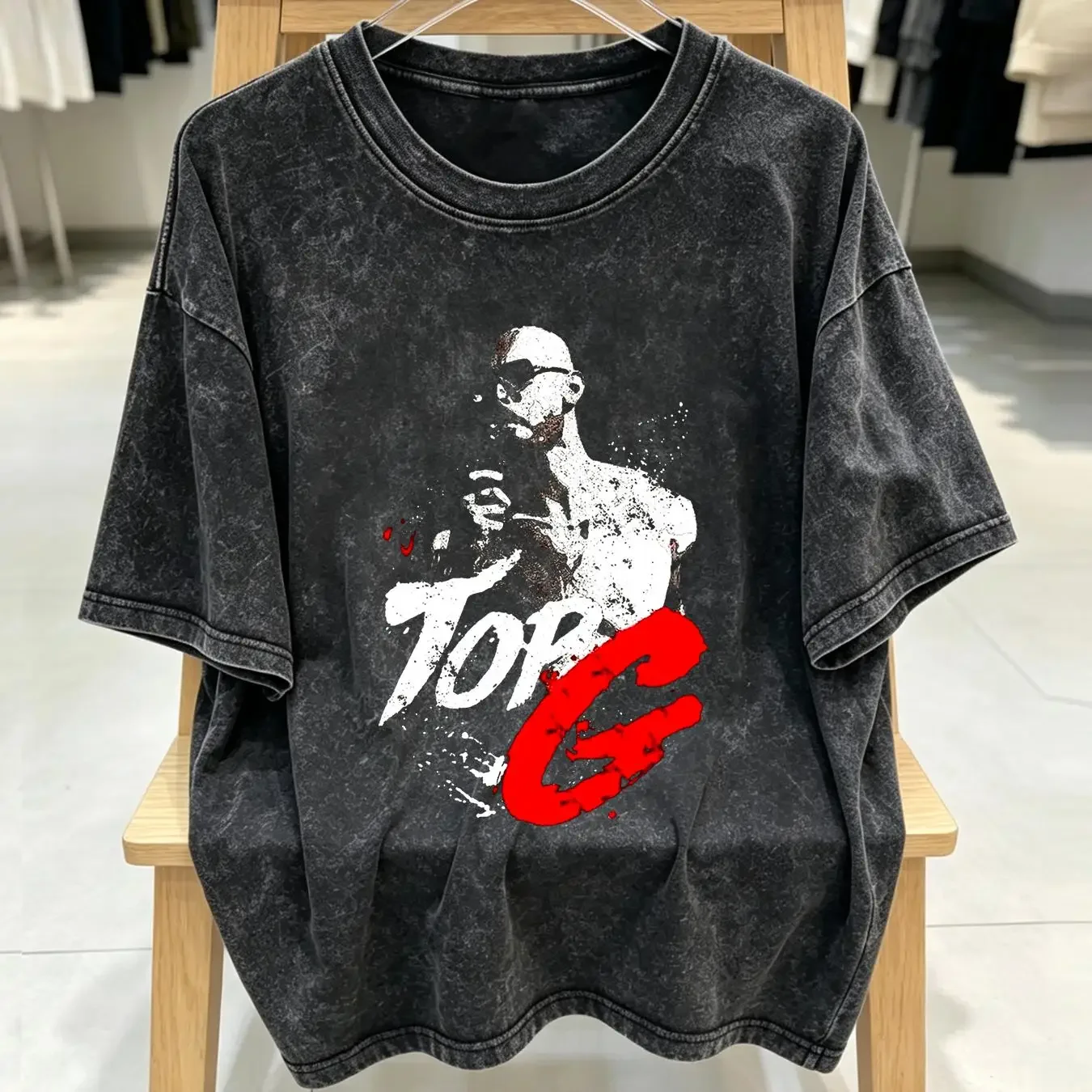 washed T Shirt Hot Top G Andrew Tate Emory Cotton Men S 4XL WS470 vintage Washed Soft Stretched Comfortable homme Unisex