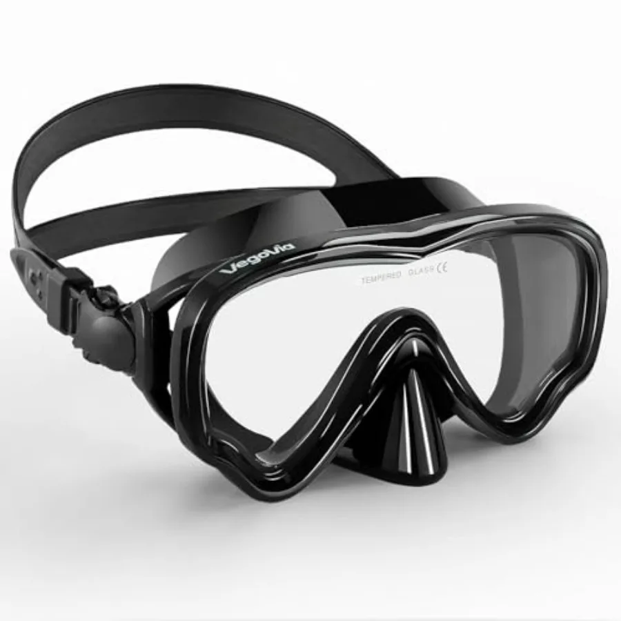 

VegoVia Adult Swim Goggles with Nose Cover, 180° Wide View No Leak Diving Mask Pool Goggles for Women Men Adult Youth