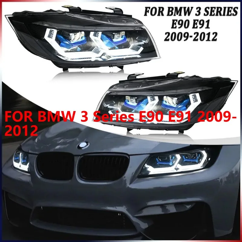 

2 шт. светодиодные фары в сборе для BMW 3 серии E90 E91 2009-2012 комплект фар DRL
