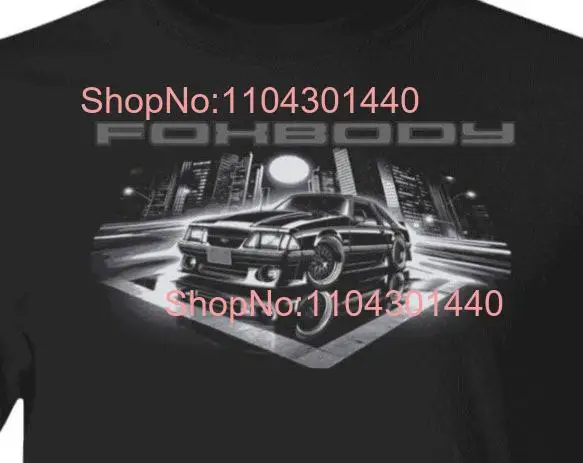 90's Foxbody Mustang City Scene Fox body stang One bad 5 0 T Shirt long or short sleeves