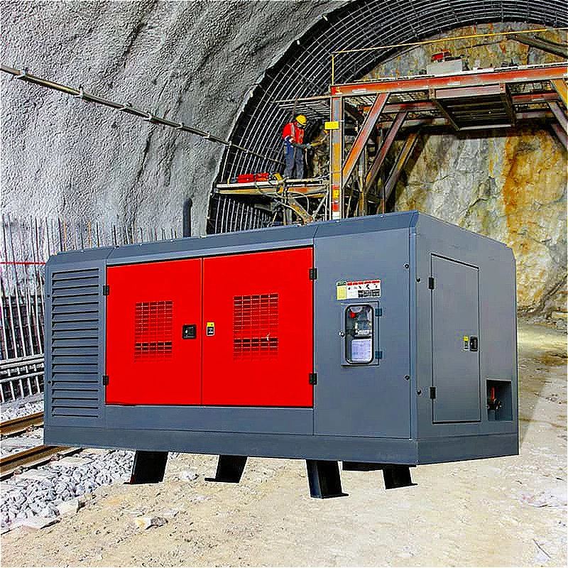 Screw Air Compressor 75HP 55KW 4000L Integrated Dryer Heavy Industry Steel Plant for Laser Cutting Machine Engraver Customized