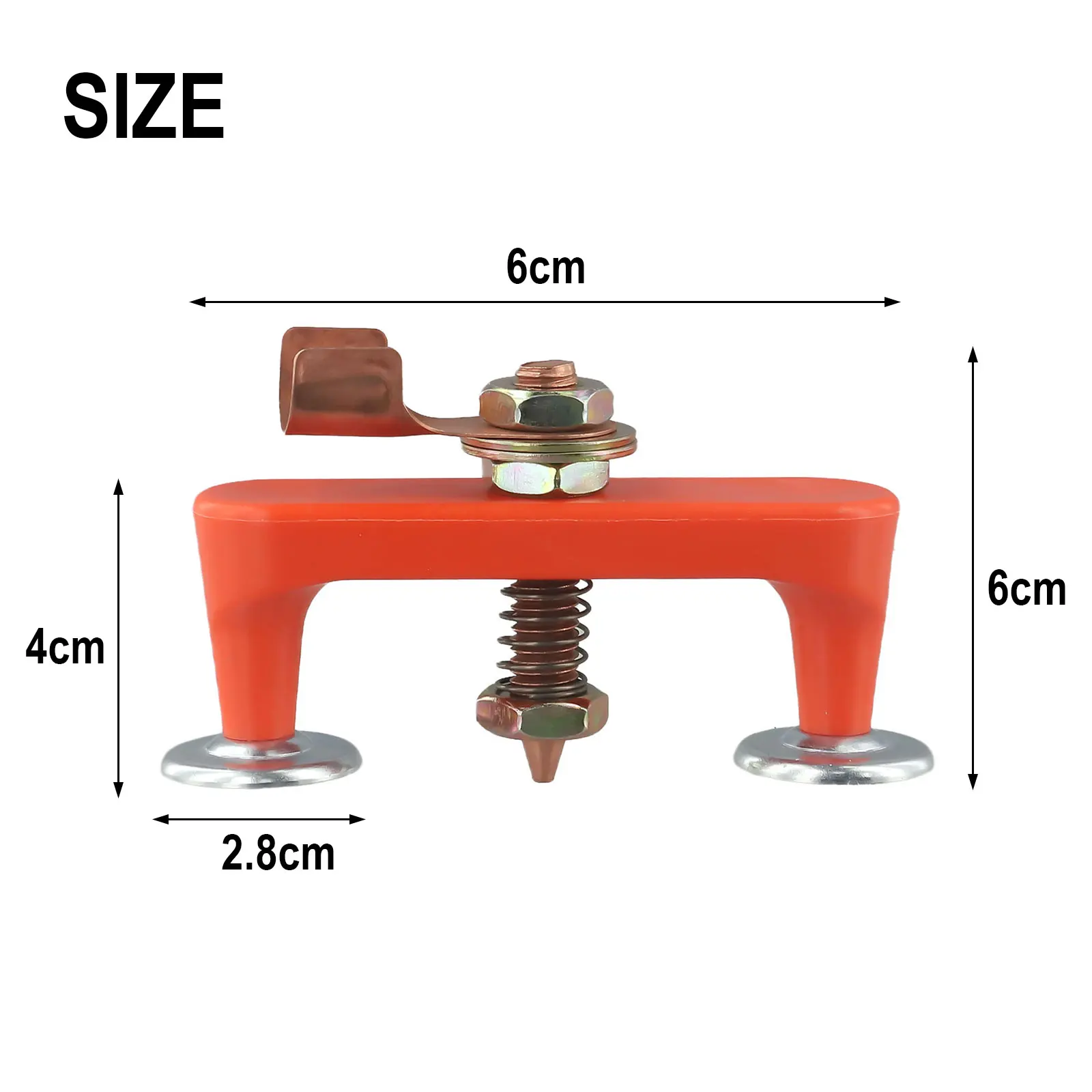 Single Double Head Magnetic Ground Clamp for Metalworking Welding Designed to Reduce Fatigue with Hands Operation