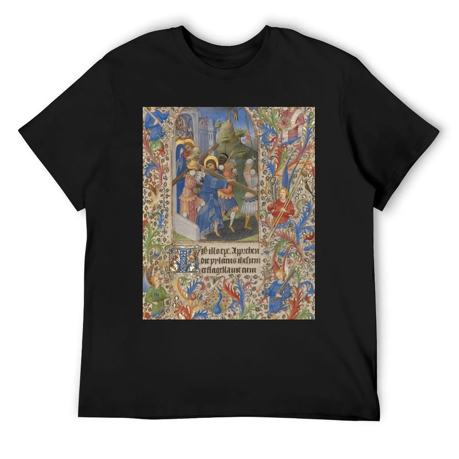 Book of Hours - Spitz Master, Master of Sir John Fastolf T-Shirt summer clothes sports fans shirts graphic tee men