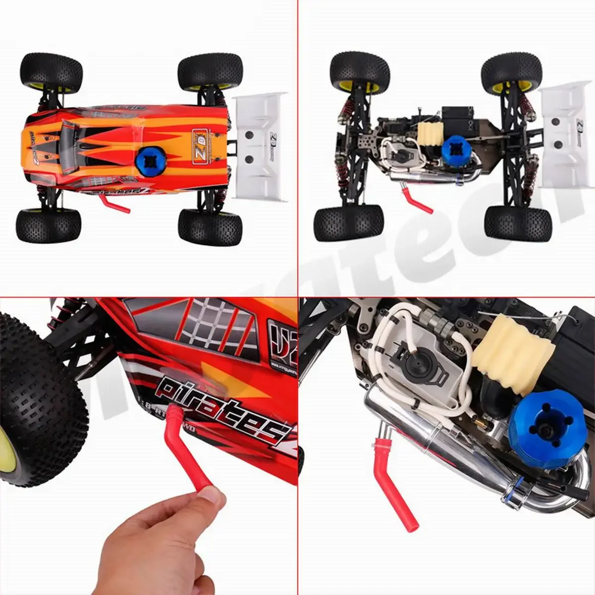 3 個延長シリコンチューブ HSP trax hpi 1/10 1/8 スケールモデルニトロ RC カー部品排気管高温ターンオフ