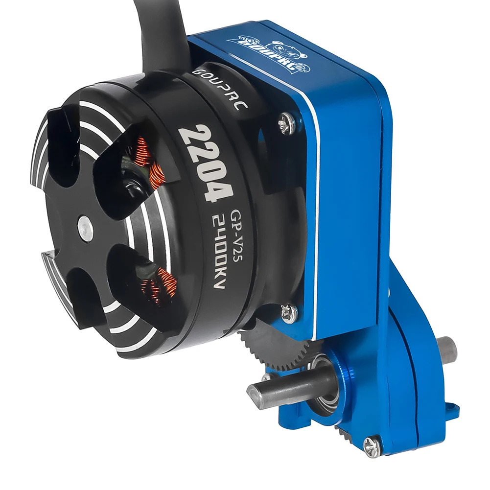 

2204 2400KV Brushless Outrunner Motor with Transmission and 30A ESC for 1/24 RC Crawler Axial SCX24 Upgrade