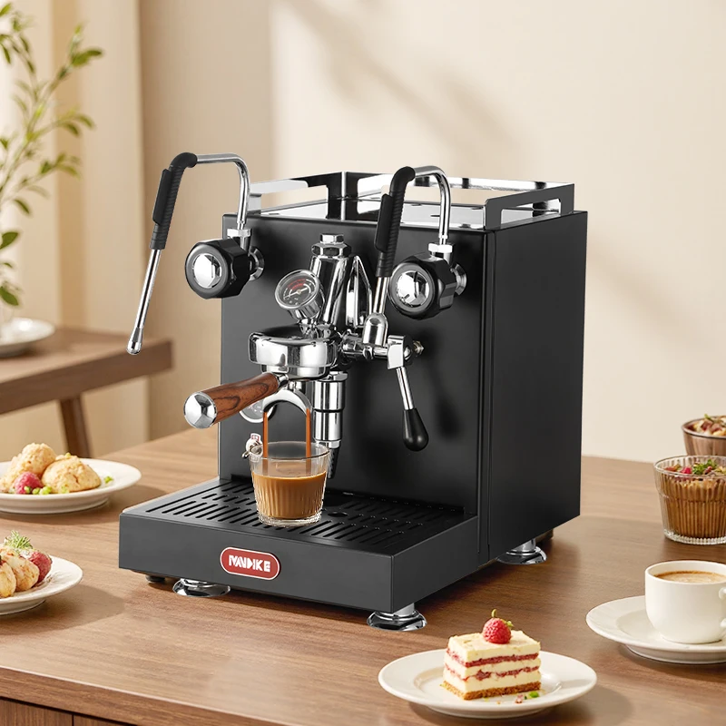 Professional Commercial Espresso Coffee Maker New Stainless Steel Model Hot Water System For Coffee Shops EU Plug Electric Power
