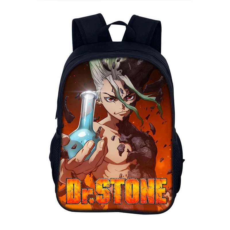 Dr.STONE Child School Backpack,Cartoon School Bags for Boys Girls,Durable & Light Weight Bags for Student