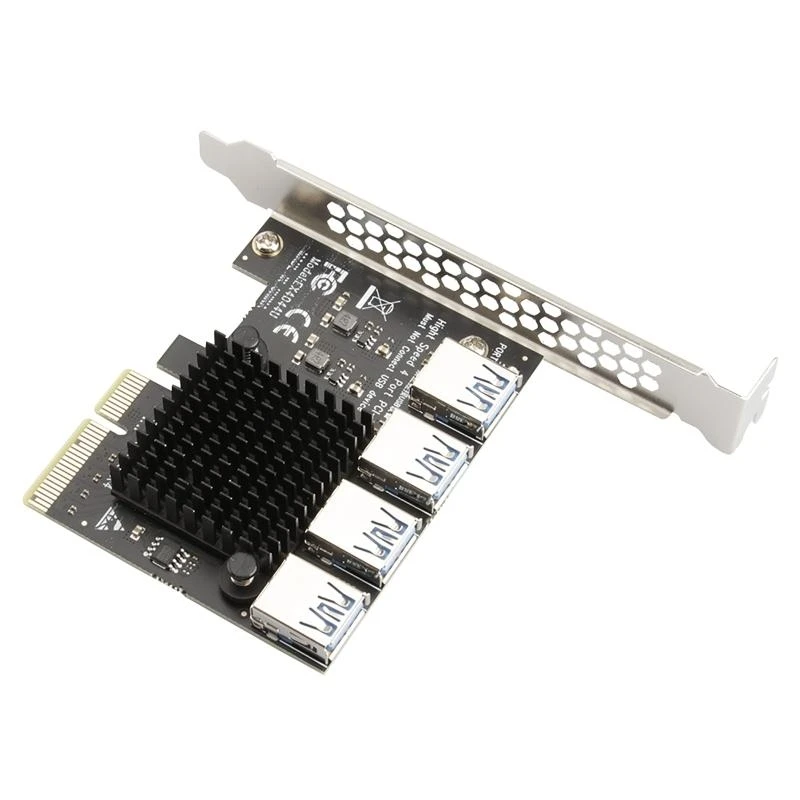 PCIE USB3.0 Expansion Card PCI for Express to USB Adapter HUB Controller 4 Ports Best Sale
