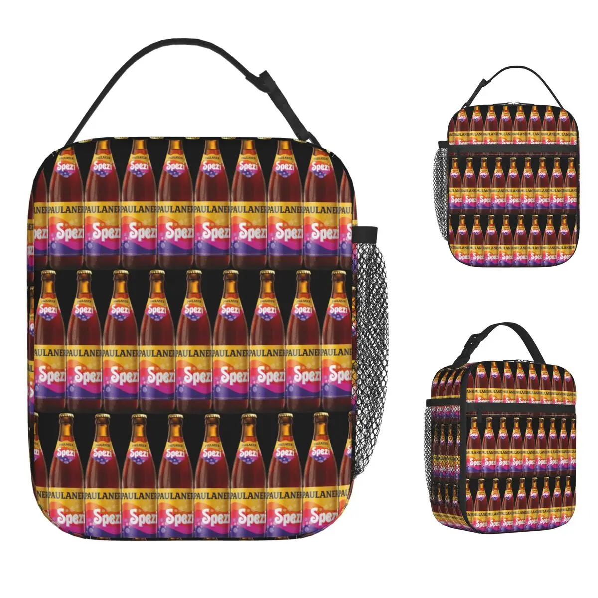 

Paulaner Spezi Logo Lunch Bag Retro Lunch Box For Men Picnic Portable Zipper Cooler Bag Oxford Graphic Design Thermal Lunch Bags
