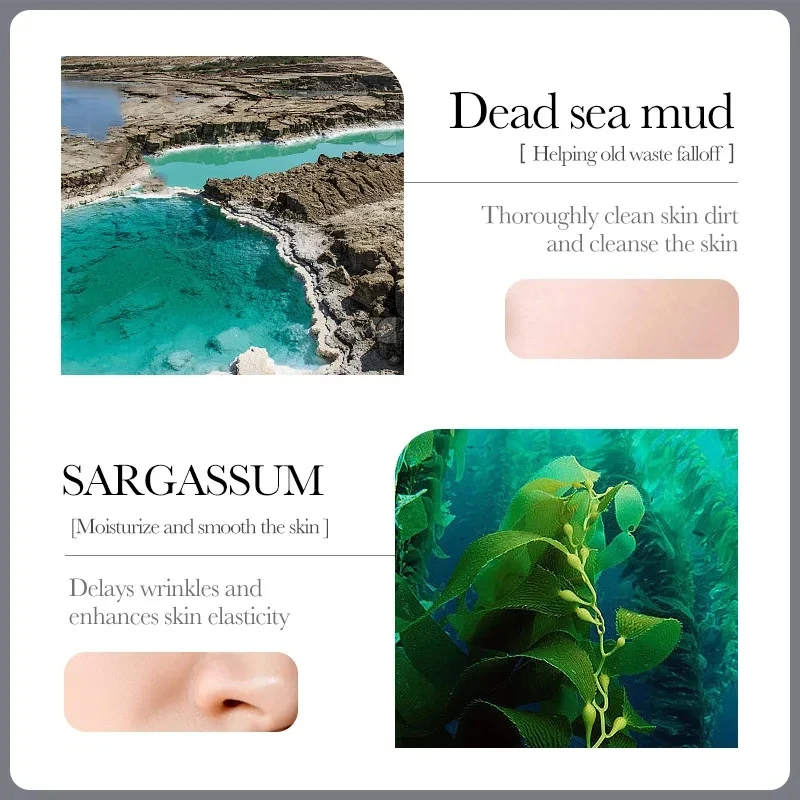 30 pz BIOAQUA Vitamina C Maschere di fango Argilla Maschera per il viso Cura della pelle Cetriolo Idratante Rimuovere i punti neri Maschere per il viso di fango del mare morto