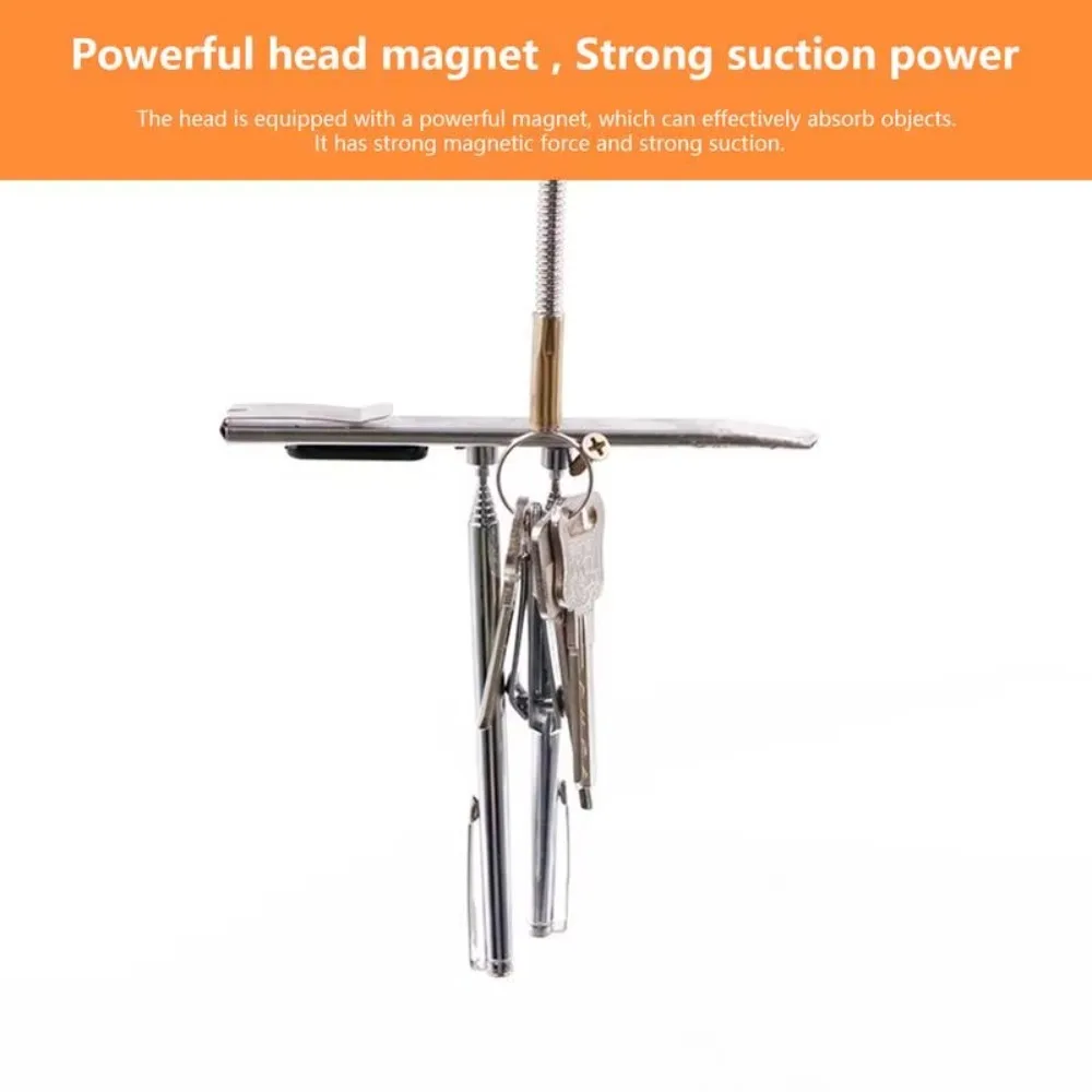 New Telescopic Handle Magnetic Pipe Foldable Strong Magnetic Car Tool Kit Flexible Portable Magnet Grabber Car