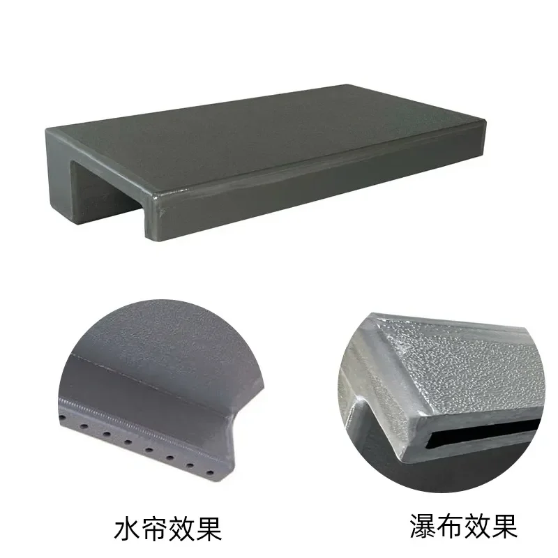 90 Degree Vertical Waterfall Outlet Rain Curtain Device for Pool Spa Garden Decor Water Flow Sheet Feature Modern Design