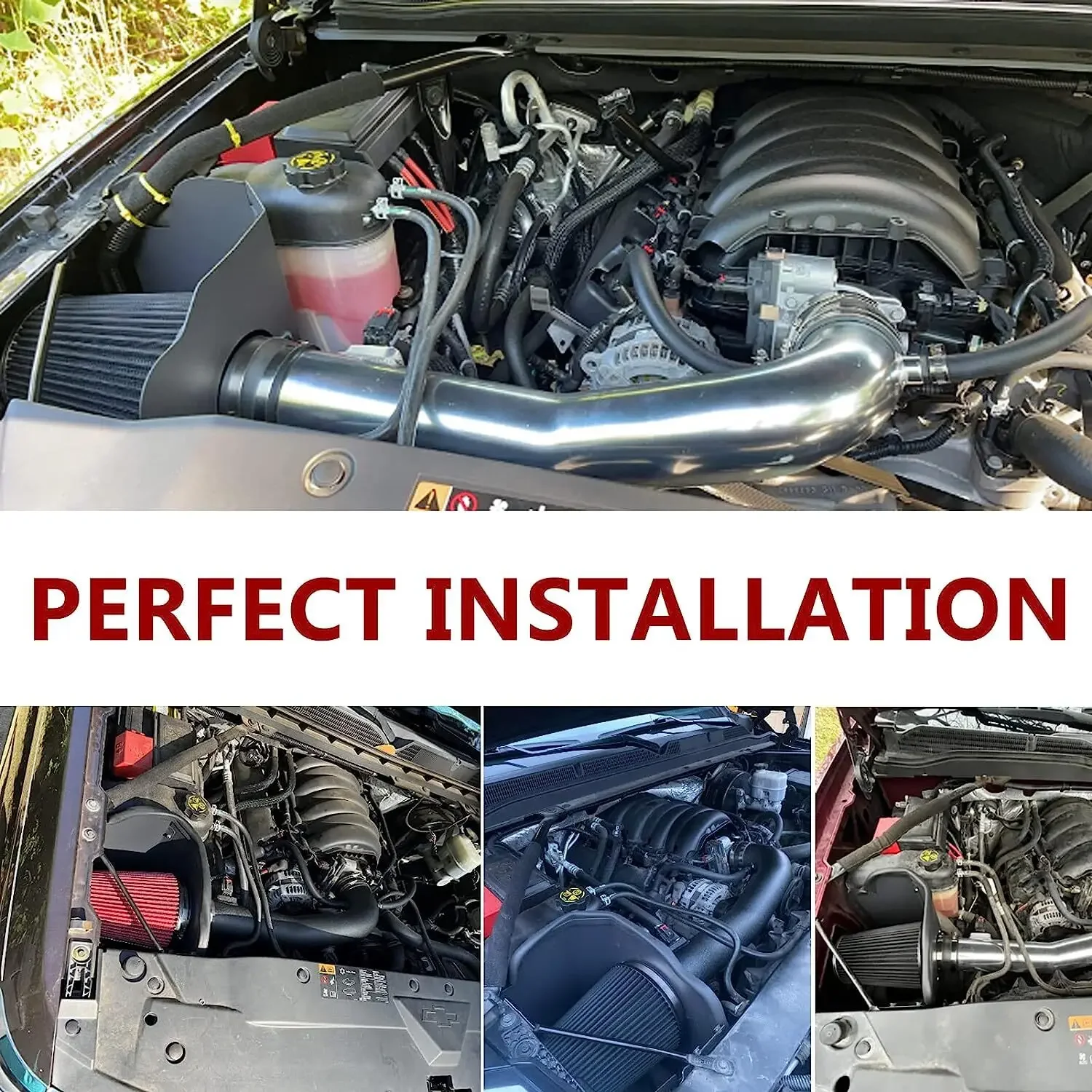 Комплект впуска холодного воздуха + теплозащитный экран для Chevrolet GMC Cadillac 5.3L 6.2L AF-1026 2014-2019 гг.