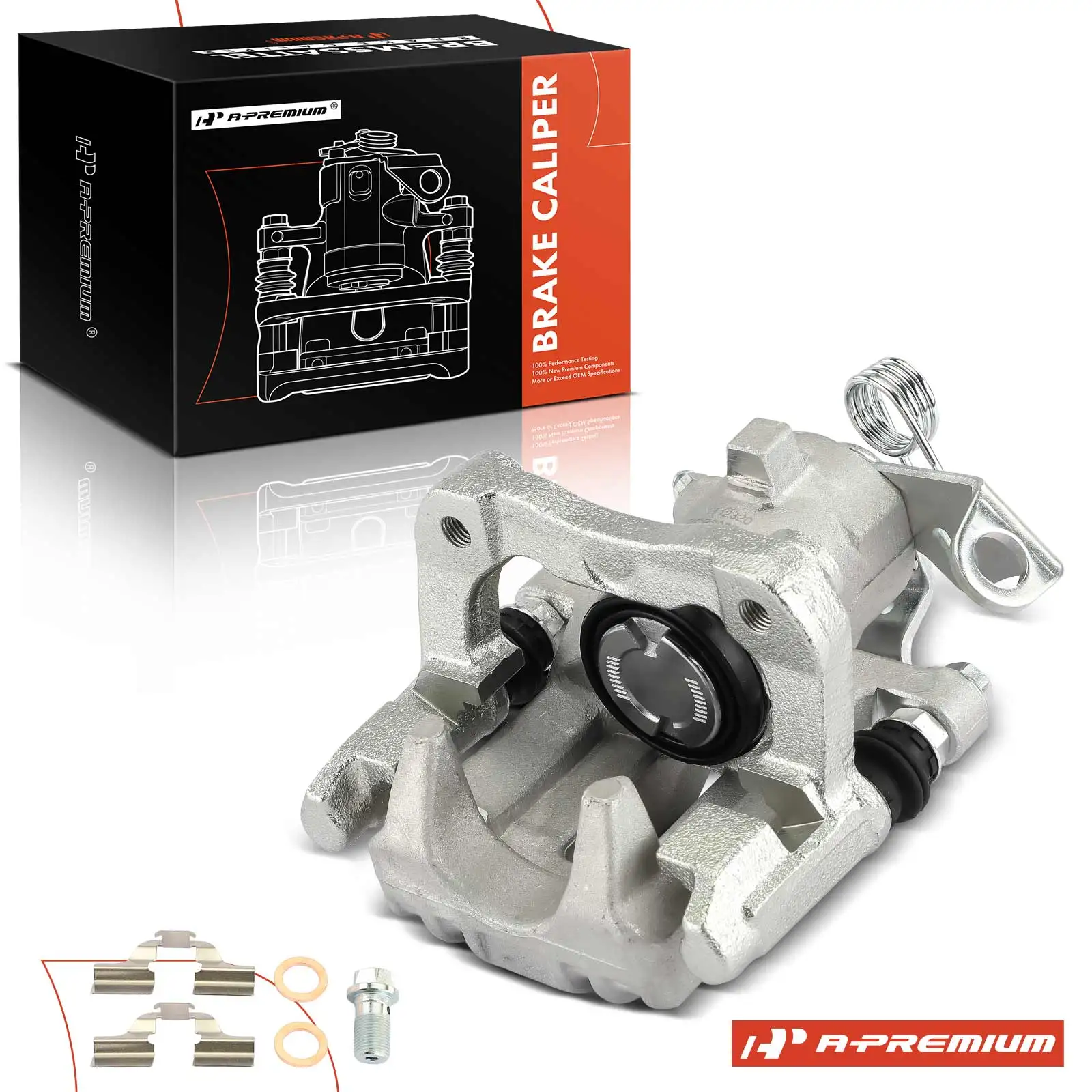 A-Premium Rear Right Brake Caliper with Bracket for Volkswagen Jetta 2000 Golf 1999 Beetle 1998-2000 Audi TT 2000