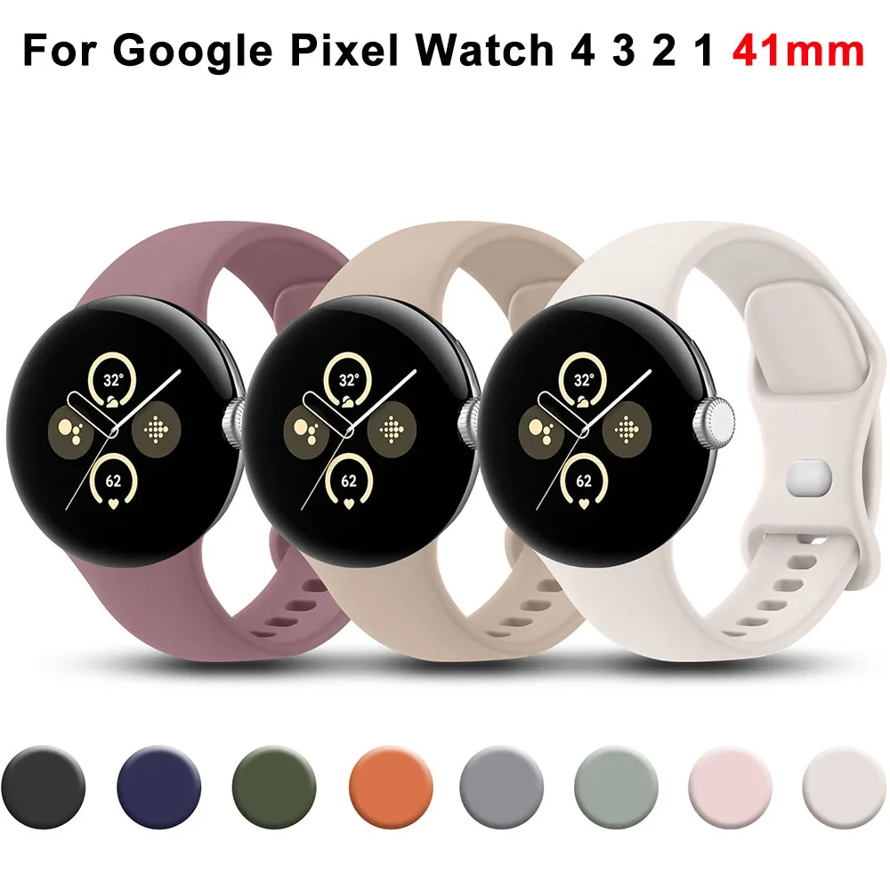 �y�Z�[�����zGoogle Pixel Watch 4 3 2 1 41mm�p�\�t�g�V���R���X�g���b�v�A�ʋC���̂���X�|�[�c���X�g�o���h�AGoogle Pixel Watch 3 41mm�p�E�H�b�`�o���h