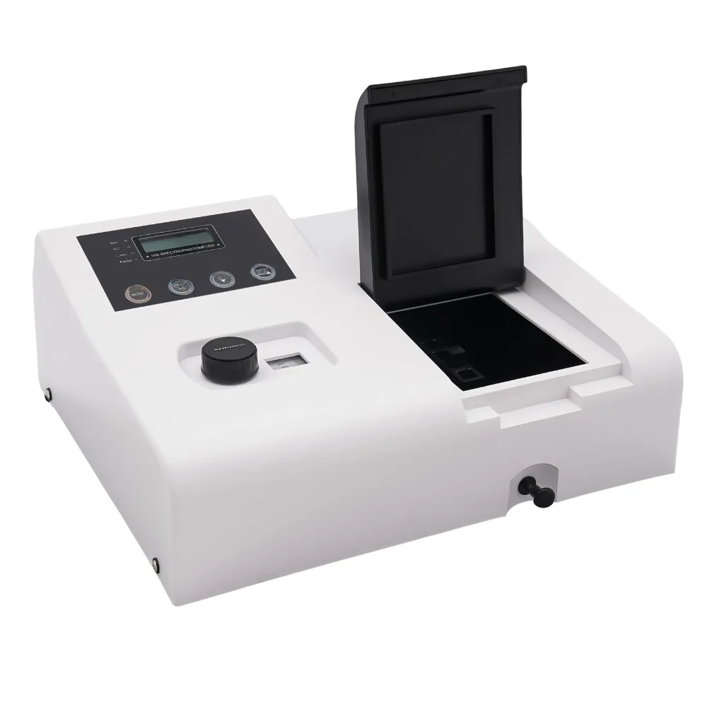 Digital Lab Spectrophotometer Visible Spectrophotometer LCD Display 350-1020nm Tungsten  Lab Analytical Equipment