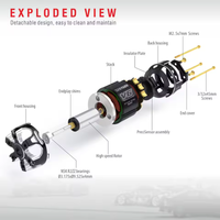 SURPASS HOBBY Rocket RC 540 V6 13.5T 17.5T 21.5T SPEC Sensored Brushless Motor Waterproof 3.175mm for 1/10 1/12 RC Car