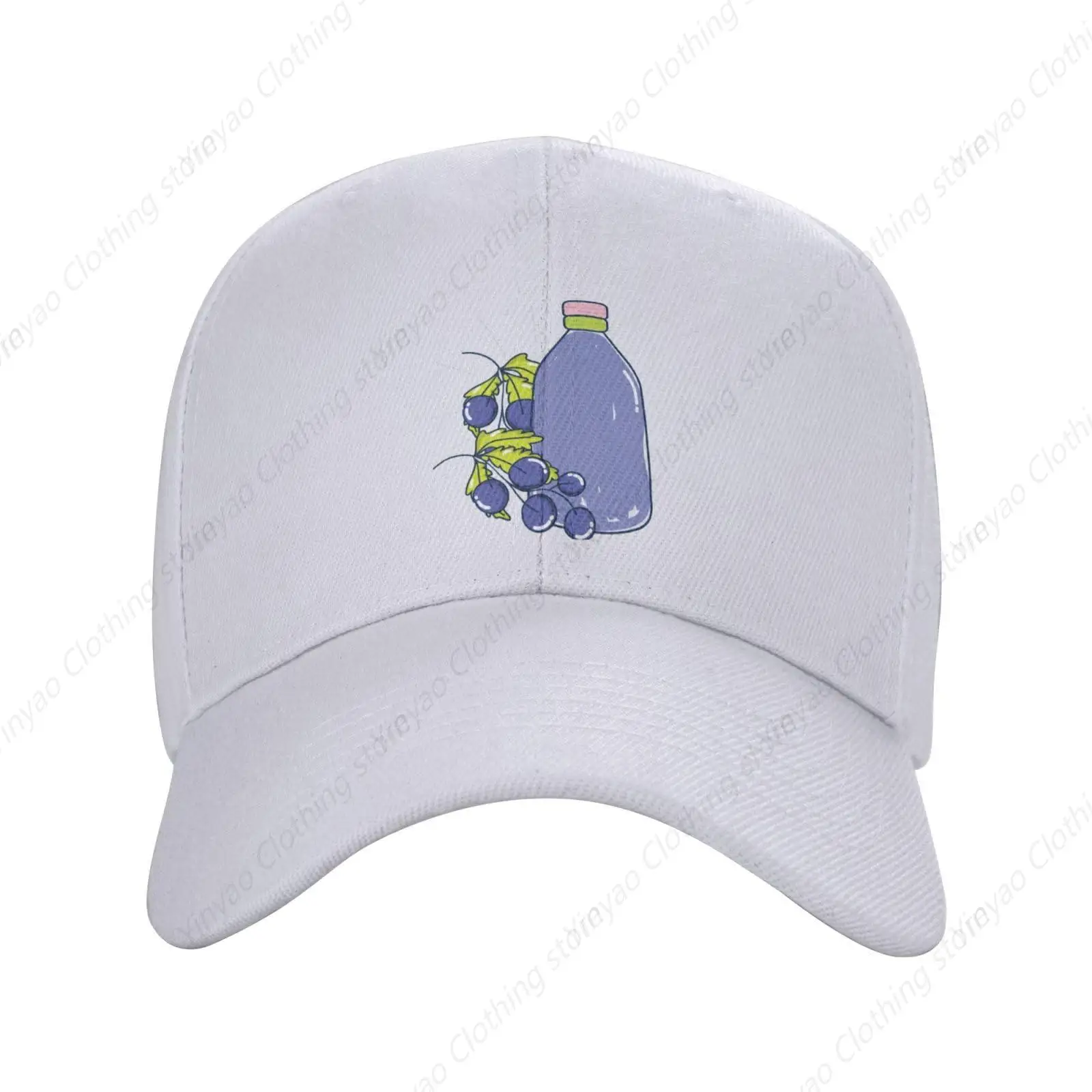 

Grape Juice Fun Pattern Duck Tongue Hat Outdoor Sports Baseball Hat Gift Adjustable Truck Dad Hat