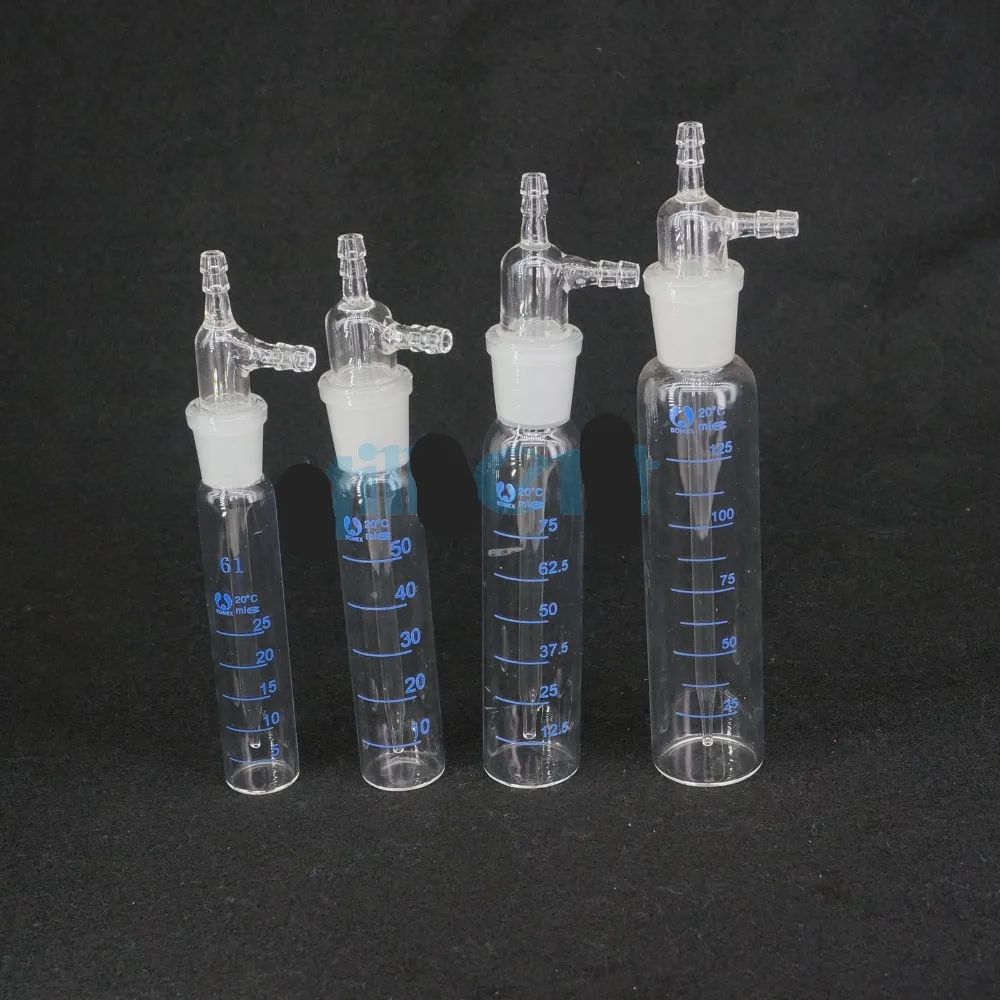 25-250ml Gas Sampling Tube Glinsky Absorber Bottle Apparatus Chemi Lab Glassware