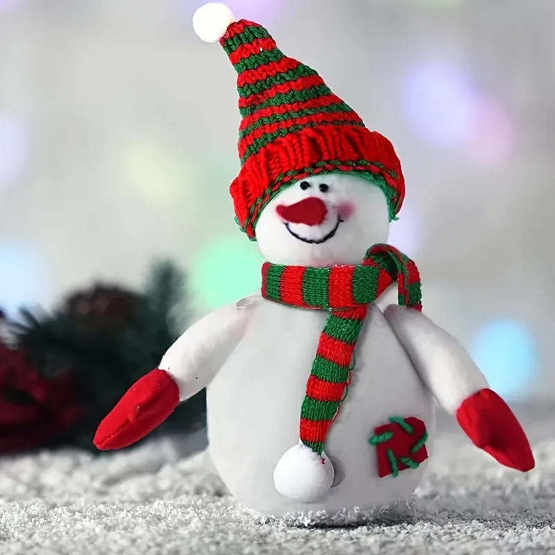 

8pcs Christmas Hat and Scarf Decorations, Mini Santa Hats for Handmade DIY Christmas, Valentine's Day, Winter Wine Bottle Gifts