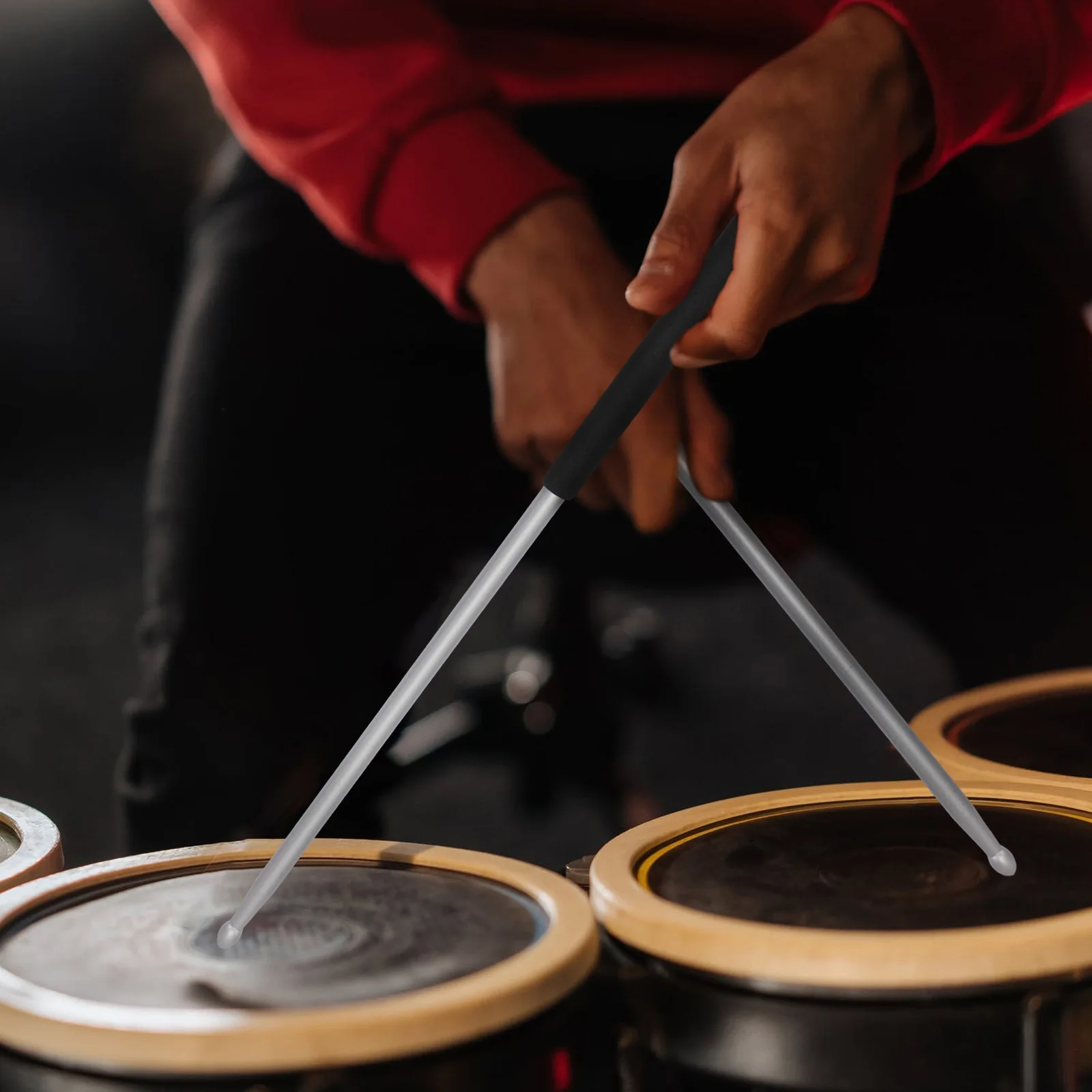 

Metal Drum Stick Mallets Percussion Thick Drumsticks Musical Instrument Aluminum Alloy Child Accessories