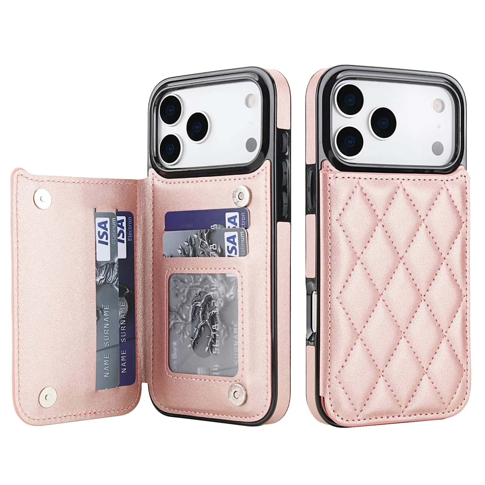 

Для iPhone 17 Pro Max iPhone Air 17 Pro, роскошный флип-чехол-бумажник из искусственной кожи с отделениями для карт и защитным чехлом на подставке
