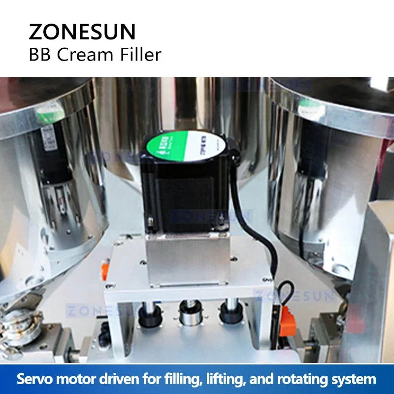 ZONESUN BB آلة تعبئة الكريمة ثلاثة ألوان متعددة لهجة بلسم التجميل حشو CC كريم مستحضرات التجميل معدات منتجات التجميل ZS-GTBB2S